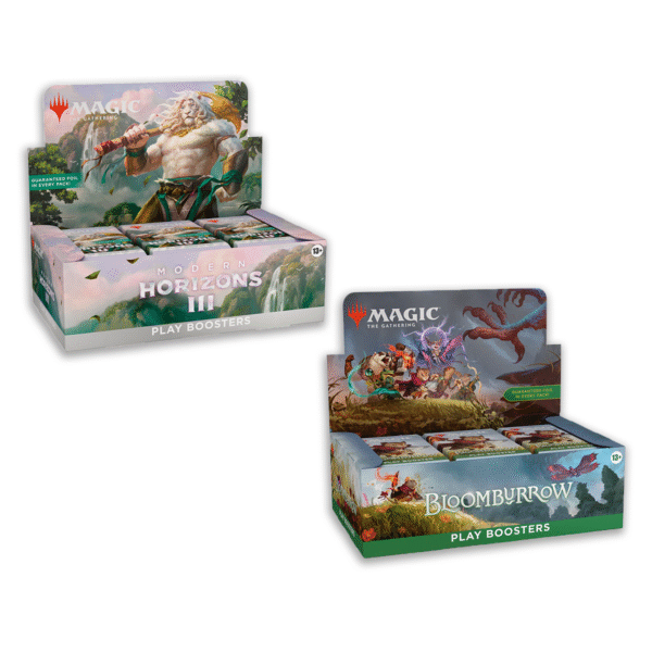 Magic the Gathering: Bloomburrow + Modern Horizons 3 Play Booster Display Combo
