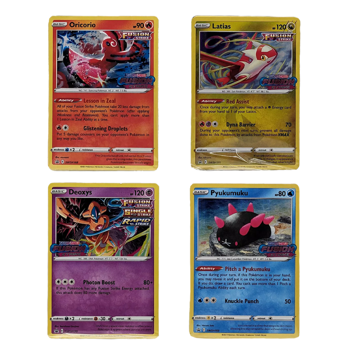 FusionStrike-allfour_092f20b3-4089-49a6-87f2-4621de132579 Pokémon TCG: Fusion Strike: Sealed Promo Decks
