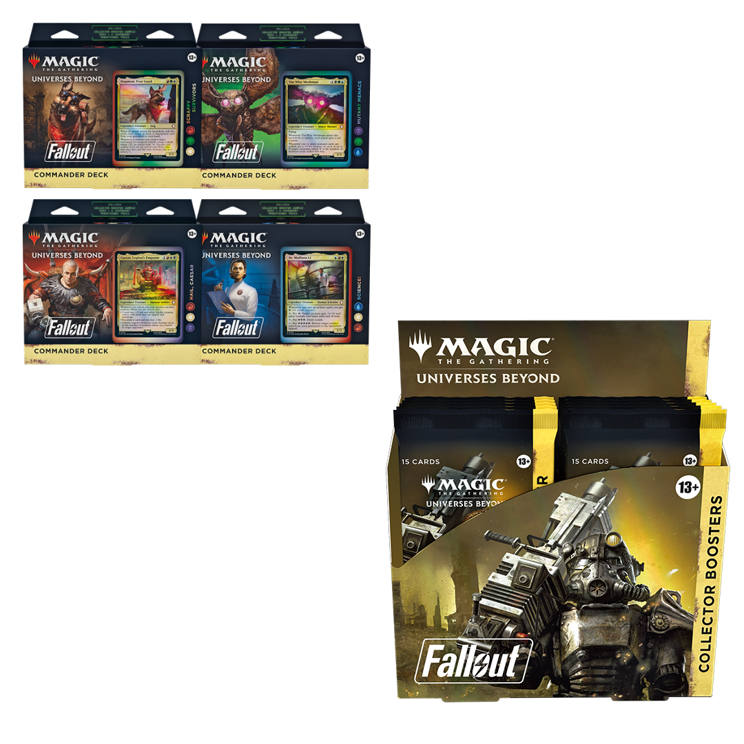 Untitled_2 Magic The Gathering: Fallout: Collector Booster Display + Commander Deck Display Combo